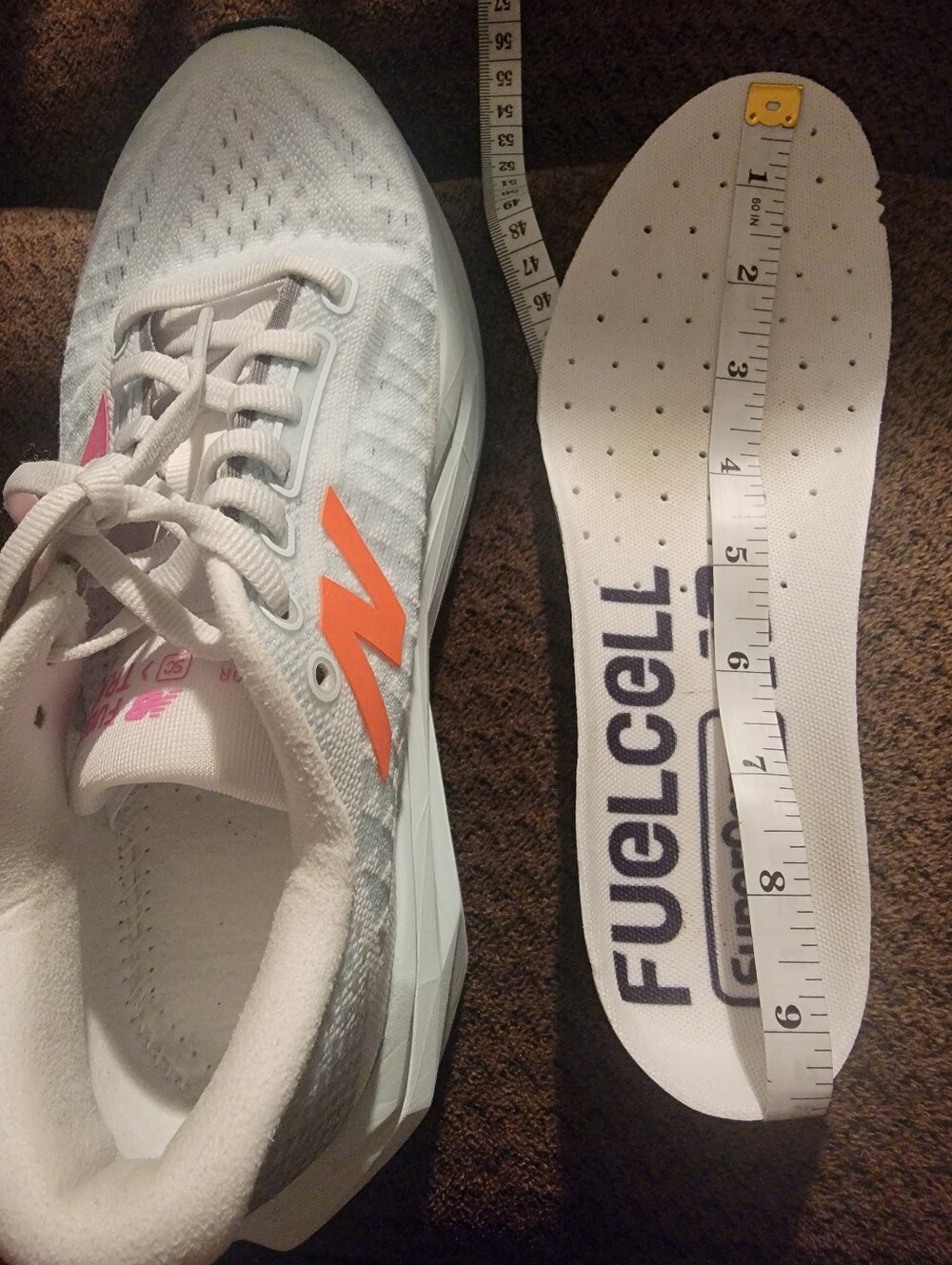New Balance SC TRAINER Women's Light Blue Running Shoes - Pink-Orange Logo - Picture 16 of 16